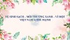 Vệ sinh sạch - Môi trường xanh - Vì một Việt Nam khỏe mạnh.