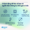 5 hành động để bảo vệ bạn và người thân không bị viêm gan vi rút