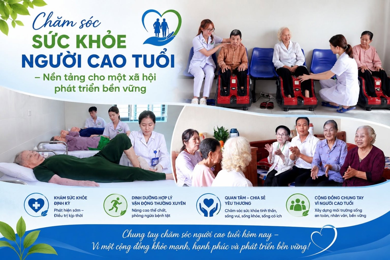 Chăm sóc sức khỏe người cao tuổi – nền tảng cho một xã hội phát triển bền vững