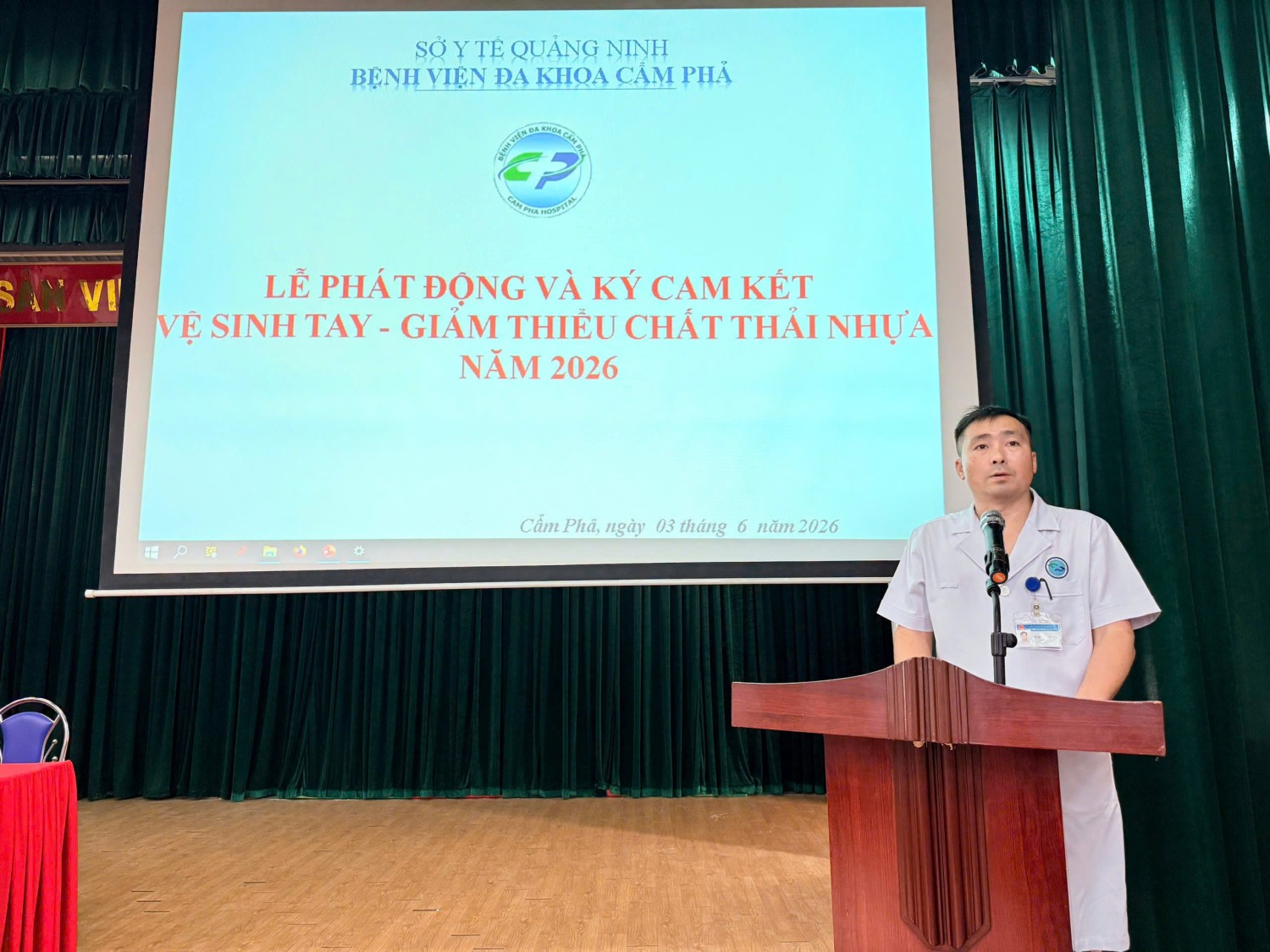 Vì môi trường y tế an toàn: Bệnh viện đa khoa Cẩm Phả hành động từ đôi tay sạch và phân loại rác chuẩn quy trình
