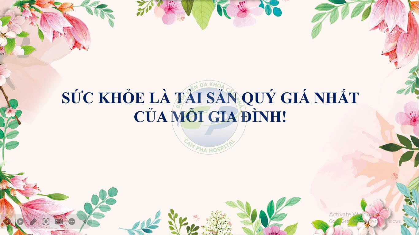 Sức khỏe là tài sản quý giá nhất của mỗi gia đình!