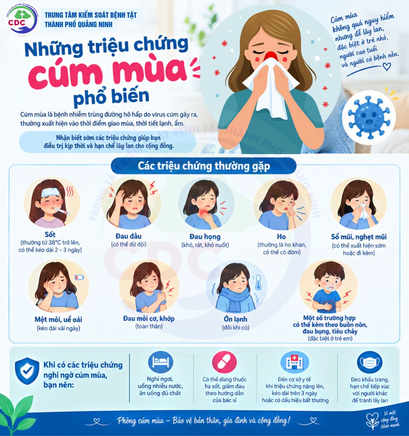 GIAO MÙA - ĐỪNG ĐỂ CÚM "GHÉ THĂM" CẢ NHÀ